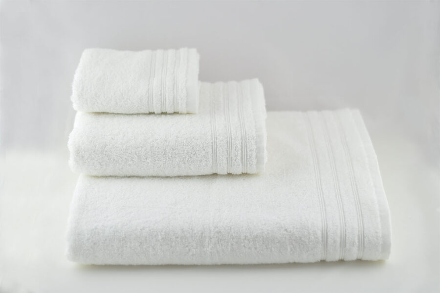 Tris Asciugamano - bianco 3 righe